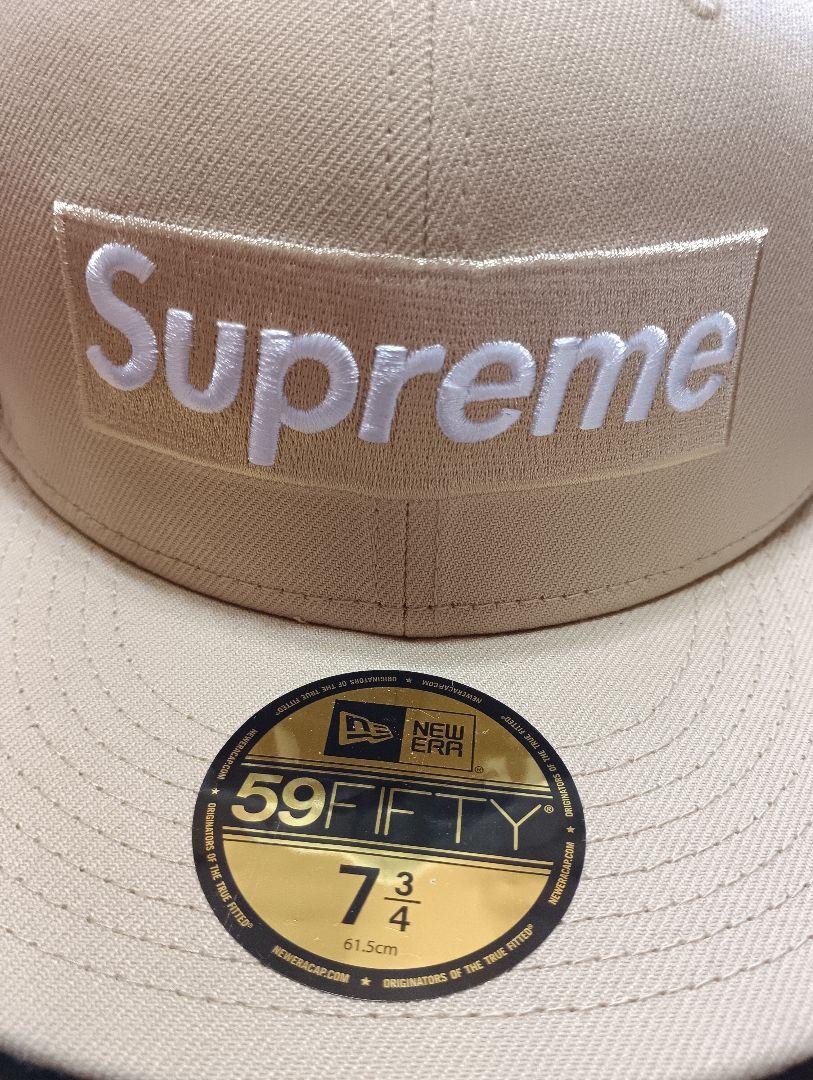 

[USED] Supreme 59FIFTY Beige Cap, Size 7 3/4