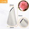 #124K 125K 126K Rosenblatt-Tüllen Spritztüllen für Gebäck Fondant-Kuchendekoration Spritztüllen für Süßwaren Glasur Spritzbeutel-Tüllen Backwerkzeug