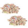 200Pcs Wooden Sewing Buttons 15mm with Assorted Colors for Crafts Making Clothing Sewing