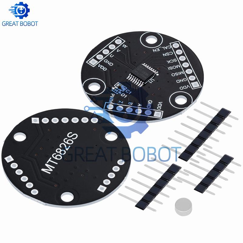 MT6826S High Precision High Speed Magnetic Encoder Magnetic Induction Angle Measurement Sensor Module for arduino