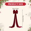 Large Christmas Ornament Bow Bowknot Home Giant Velvet for Fence Engagement Front Porch Columns