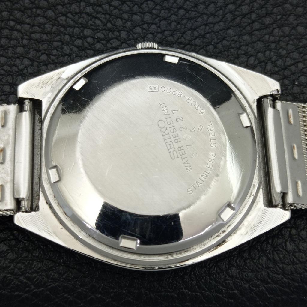 Seiko 5 AUTOMATIC 6309A VINTAGE JAPAN MENS GREEN COLOR DIAL WATCH A701424-5