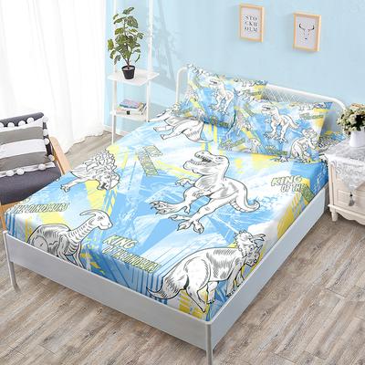 Sheet Three-Piece Bedspread Animal Dinosaur Mattress Protective Cover