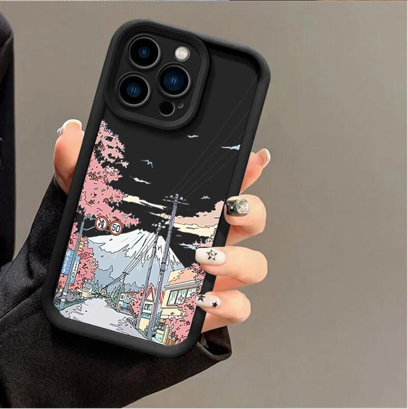 Anime Scenery Sunset Case for Samsung Galaxy M34 M31 M51 M30S M23 M16 M11 M15 F06 J4 J6 Plus J8 A02 S21 FE S20 Ultra Plus Cover