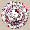 Hello Kitty Cartoon Stickers: 50 Cute Waterproof Decals for Diary, Water Bottle, Skateboard, or Luggage