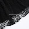 Dark Lace Patchwork Bowknot Ballet A-Line Micro Mini Skirt