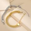 Cazador Trendy Mesh Chain Women's Bracelet Stainless Steel Gold Plated Waterproof Bracelets Party Birthday Gifts Wholesale New