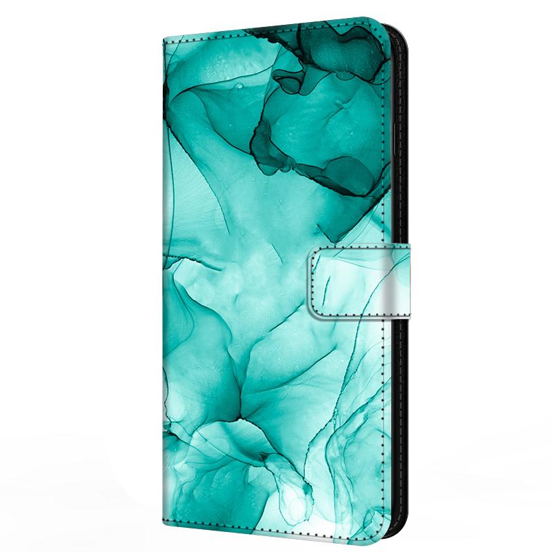 Leather Flip Case for Samsung A37 A57 Cover Wallet Book Stand Magnetic Cove Galaxy A 57 37 5G Capa Marble Partterns Funda Bumper