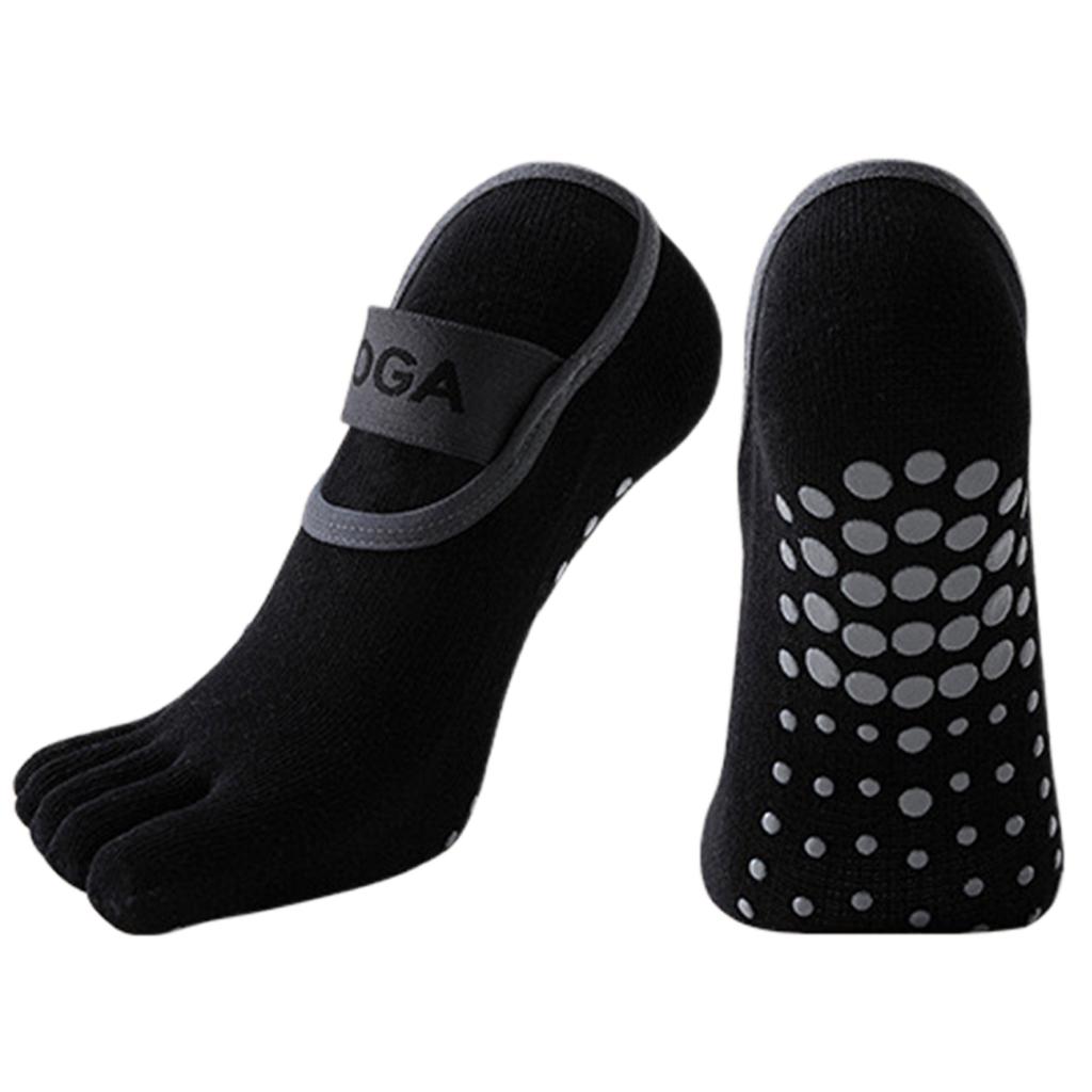Damen Five-Finger Yoga-Socken Anti-Rutsch Ballettsocken Elastisches Fußgewölbe-Stützband Sorgt für einen sicheren Halt und verhindert ein Abrutschen