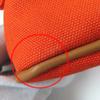 Great HERMES Pouch Boride pouch mini mini H logo canvas Orange cotton Women Used