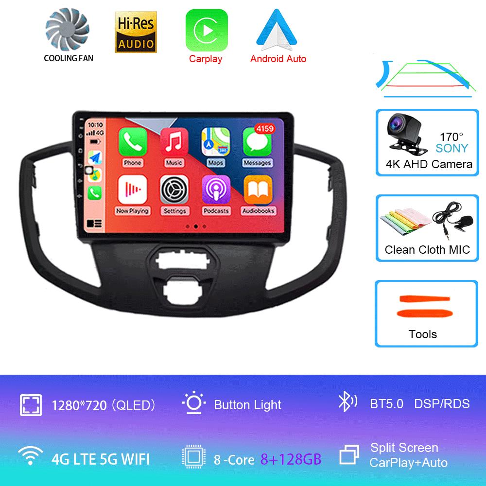 Android 14 Car Radio For Ford Transit 2015 - 2018 Multimedia Video Player Navigation GPS Carplay Android Auto 5G WIFI DSP BT5.0