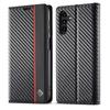 For Samsung Galaxy S25 FE S25fe SM-S731B Carbon Fiber Magnetic Flip Case for Samsung Galaxy S25 FE Soft Leather Wallet Fundas