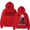 Anime Baki Haman Harajuku Vintage Manga Hoodies Men Women Gym Workout Training Long Sleeve Oversized Fleece Tracksuit