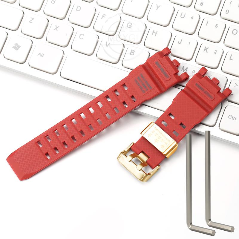 Resin Strap Suitable For Casio GWG-2000 GWG-2040 Men's TPU Sports Waterproof Watch Accessories Wristband Bracelet