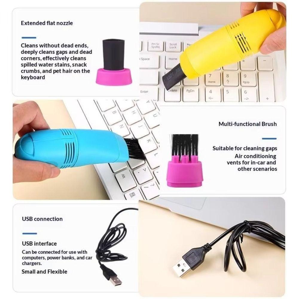 Portable Mini Vacuum Cleaner Lightweight Handheld Vacuum Cleaner  Desktop Cleaning