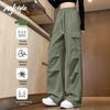 MJ STYLE Women's Outdoor Three-Proof Cargo Pants