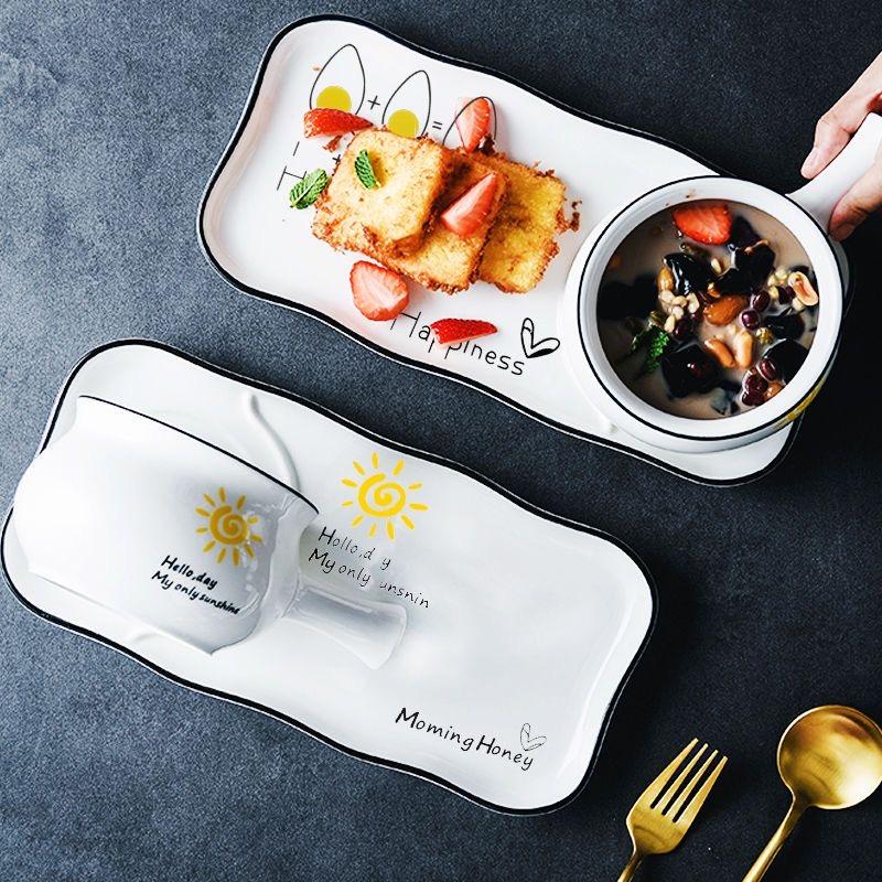 Keramisk middagsservise – Tallerkener og salatskåler til frokost og middag