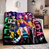 1pc K Pop Demon Hunters Flannel Blanket, Soft Skin Friendly with Digital Printing, Various Sizes Available for Family, Friends, Birthday