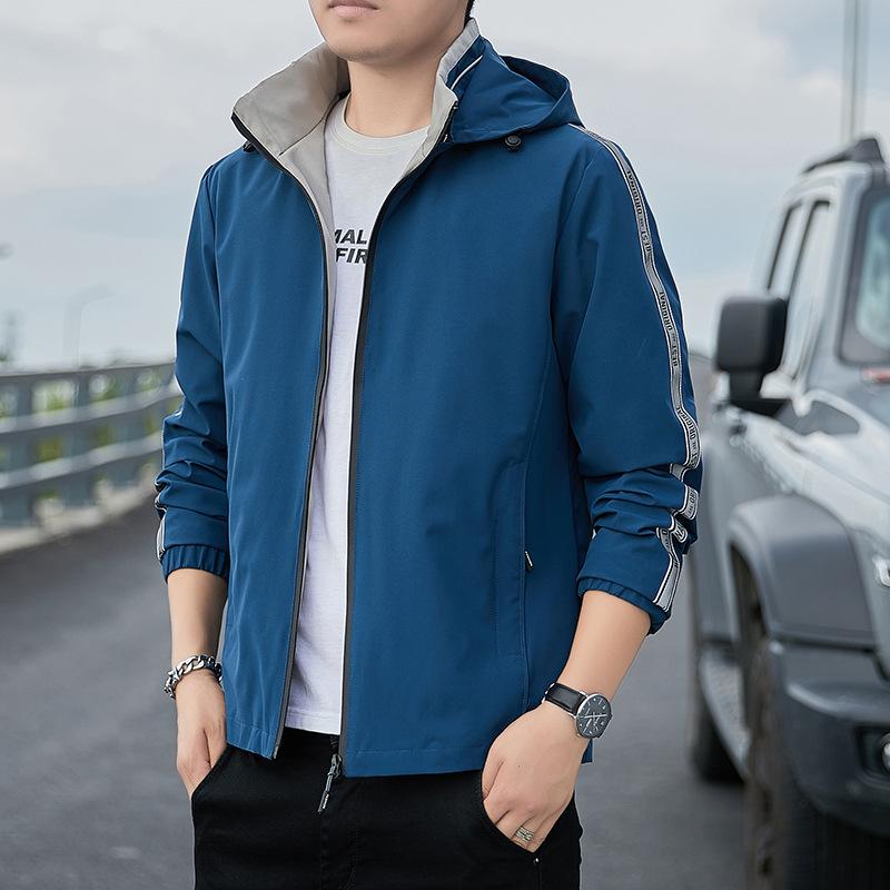 Men's Jacket Autumn and Winter Thickened Velvet Brand Trendy Handsome Casual Tops Young Men's Clothing