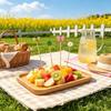 100Pcs Disposable Cocktail Skewers Candy Color Fruit Serving Sticks for Birthday Party