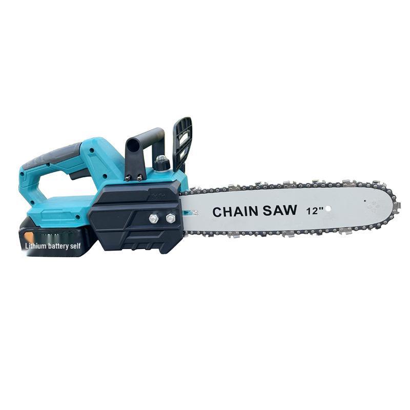 12" Brushless Lithium Battery Cordless Chainsaw: Rechargeable, High Power, Handheld for Outdoor Tree Cutting and Logging