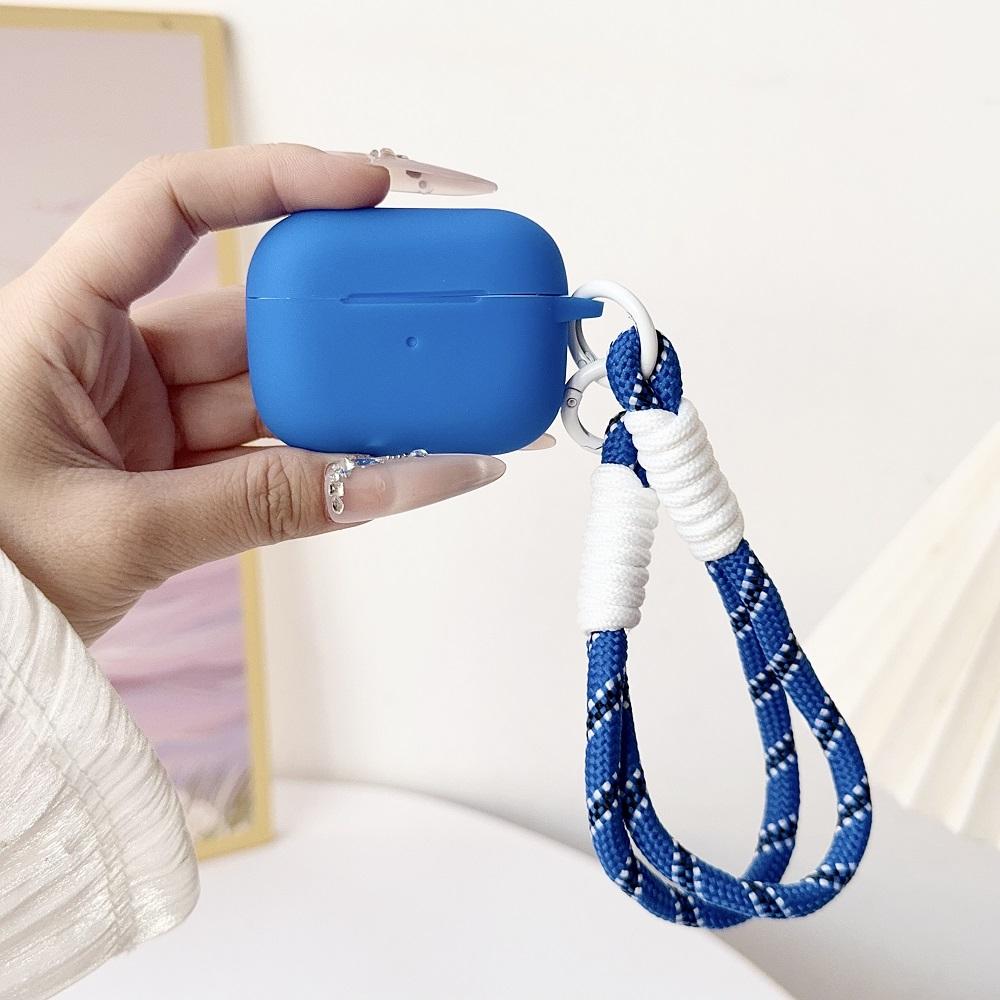 For Airpods 4 Pro 3 Generation Cover Slim Silicone Case Full Protector Cover with Wrist Lanyard for Cute AirPods Pro 2 Case