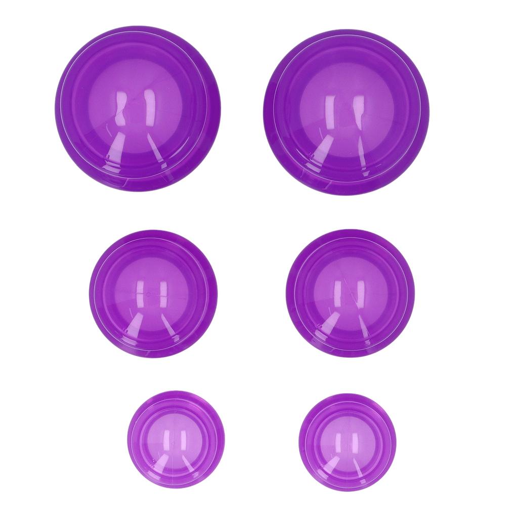 6 Stück Silikon Schröpfset Hohe Transparenz Nassabsorption Unterdruckmassage Schaben