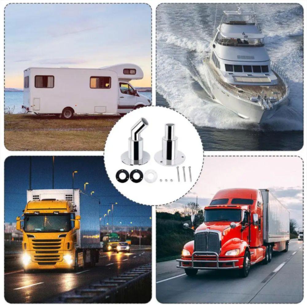 Stainless Steel Marine Heater Exhaust Steel 316 Hull Skin Fittings Marine Hardware  Marine Boat