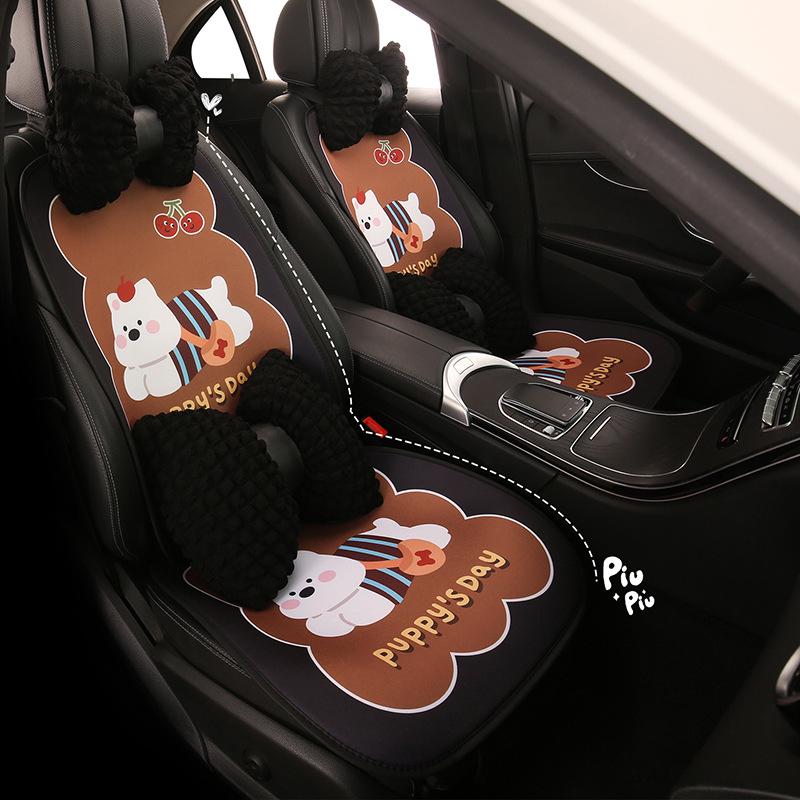 Süßes Cartoon-Hundewelpen-Autositzkissen für Damen - Passt für Lynk & Co Modelle 03, 01, Z10, Z20, 06, 08, 07.