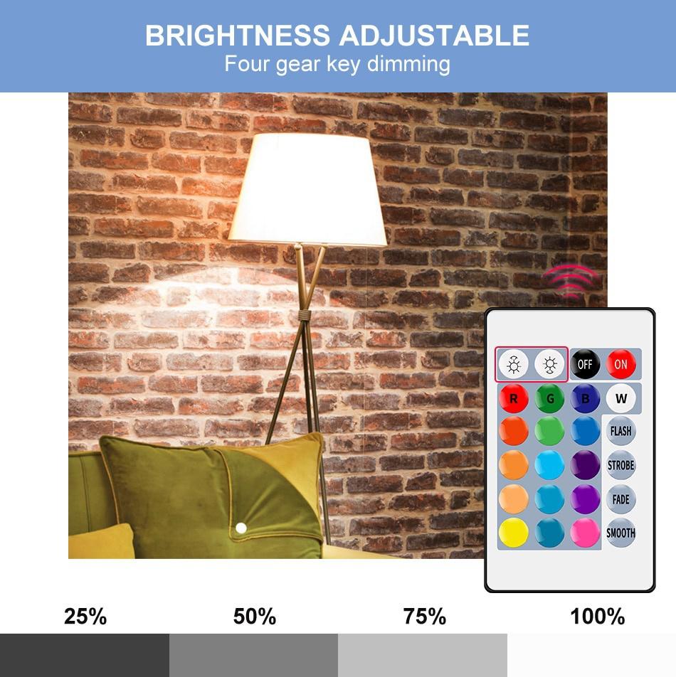 E27 Led RGB Light Dimmable 5W 10W 15W RGBW Led Lamp Colorful Changing Bulb Led Lampada RGBW White Decor Home