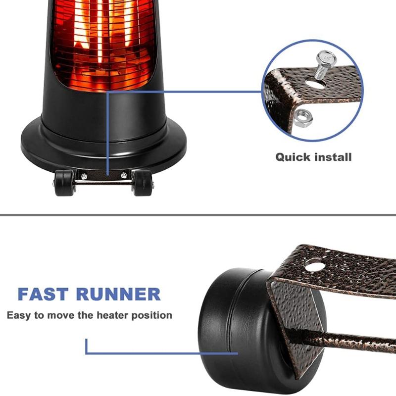 Patio Heater Parts Wheel Patio Heater Parts for Outdoor Heating Cooking Propane Patio Heater Parts