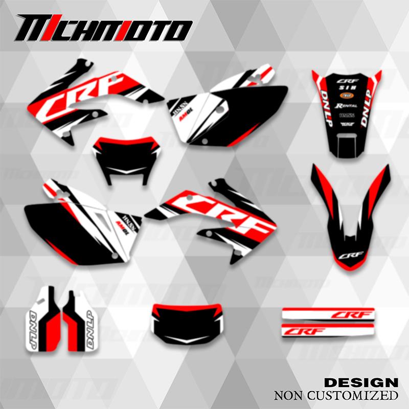 MCHMFG Motorcycle Graphics Decal Stickers for Honda CRF250X 2004-2007 2008- CRF 250 X CRF 250X Number Name