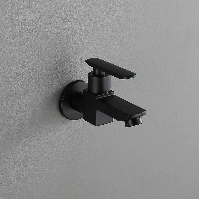 Quick-Open Single Cold Splash-Proof Wall-Mounted Faucet