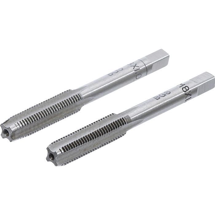 Tarauds Et Filières - BGS - M8 X 1,0 - Acier À Outils - 2 Pièces