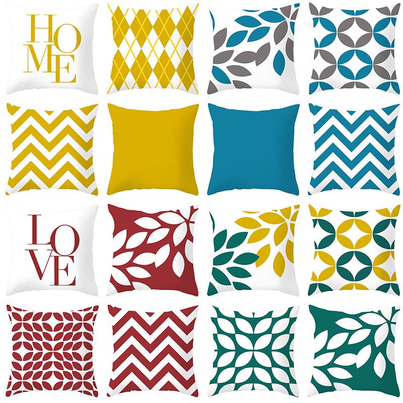 Simple Nordic Geometric Abstract Pillow Case Home Sofa Pillow Cushion Cover