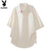 PLAYBOY Herren Waffelstrick Poloshirt