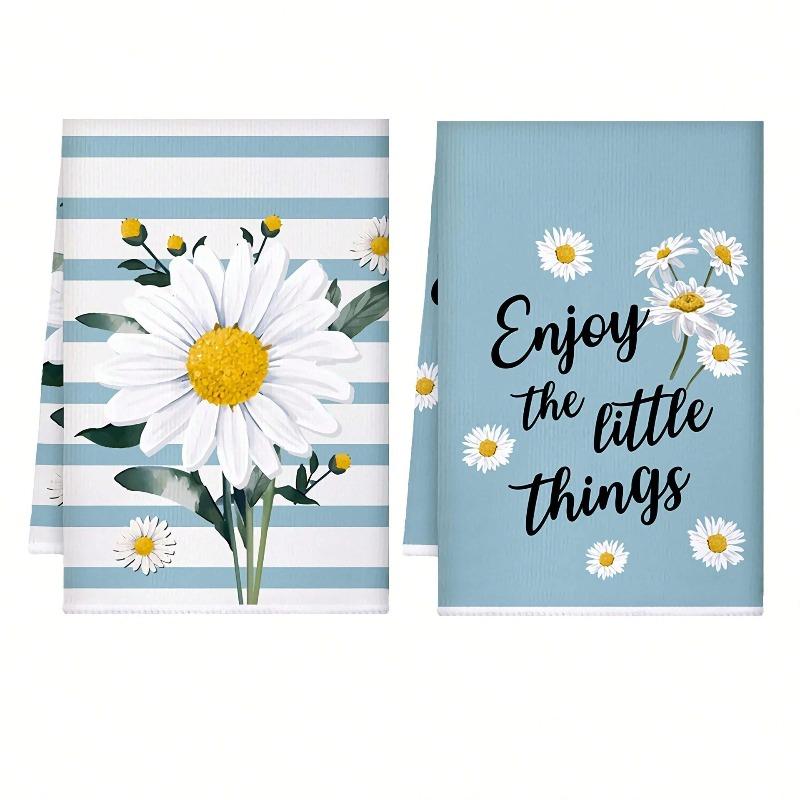 2PCS Kitchen Towels, Towel Sets, Super Absorbent Soft Cleaning Cloths, Kitchen Decoration,kitchen Essentials, Household Essentials, Cleaning Cloths