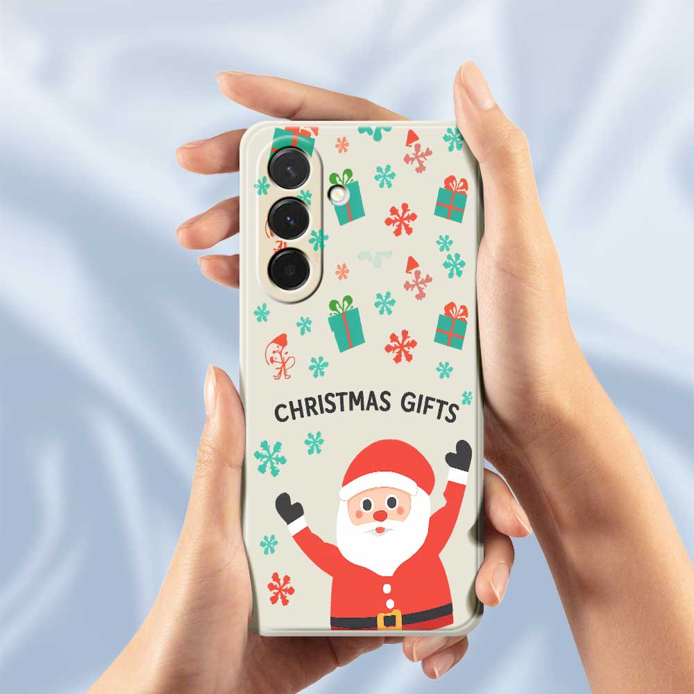 For Samsung Galaxy A36 5G Case Christmas Gifts Pattern Printing Straight Edge TPU Phone Back Cover