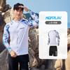 Herren Schnelltrocknendes UV-Schutz Rash Guard Set Langarm-Oberteil Langbeinige Hose Surfen Tauchen Schwimmen