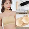 Seamless Breathable Bandeau Bra with Removable Pads