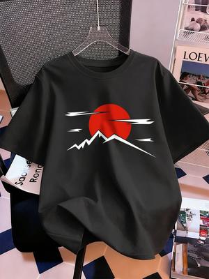 Japanese Harajuku Sun Prints Short Sleeve TShirts Women Cotton Summer Tee Shirts Soft Loose ONeck Tops Casual Womans Clothes