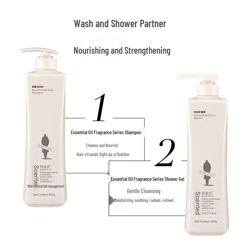 ADOLPH Silky Smooth Shampoo & Shower Gel Set