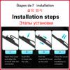 Car Wiper Blade For Porsche Panamera(970) 24"+21" 2009-2012 Windscreen Windshield Wipers Blades Window Wash Fit U Hook Arms