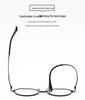 Fashionable Titanium Round Frame Eyeglasses with IP Plating