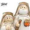 Hand Painted Christmas Sculptures Mini Resin Nativity Figurine for Desktop Decor Holy Family Manger Ornaments Scene Ornaments Compact Religious