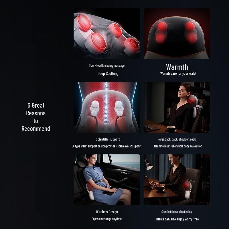 SKG T5 Lumbar and Back Massager with Heat