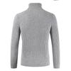Autumn and Winter Men's High Neck Sweater Korean Version Slim Fit Youth Solid Color Pullover Bottom Knitted Jersey