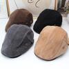 Autumn and Winter Versatile Boys and Girls Forward Hat Retro British Adjustable Rear Buckle Shows Face Small Outdoor Street Shooting Newsboy Hat