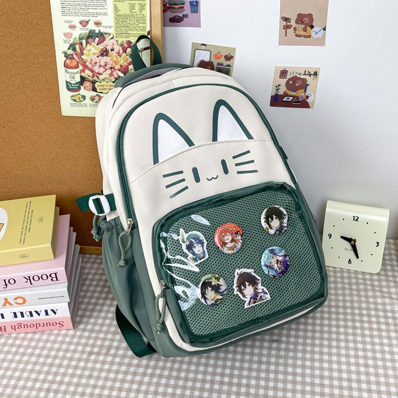 Student schoolbag High value junior high school girls backpack New large capacity backpack Student spine bag