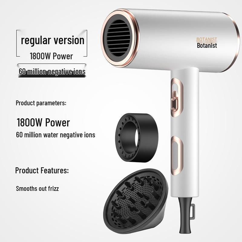 

Потужний тихий бездротовий фен з великим потоком повітря та технологією негативних іонів - Німеччина Hair Dryer